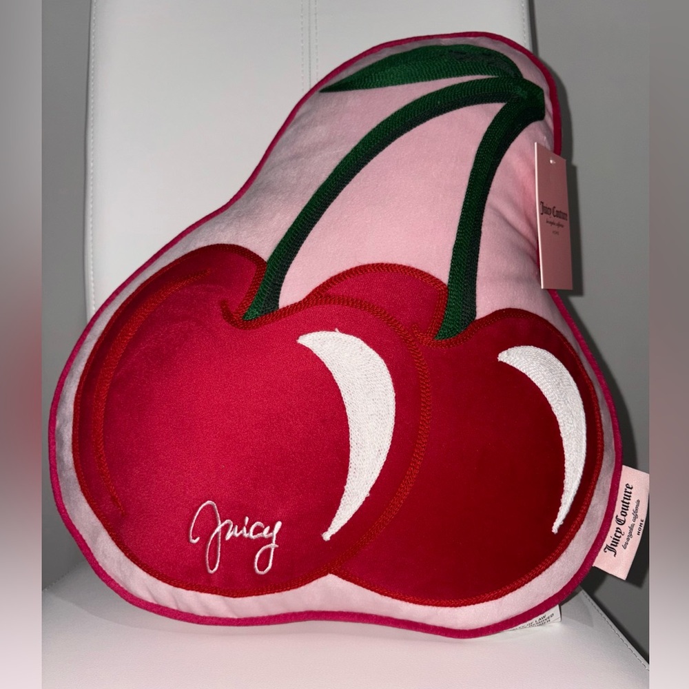 Juicy Couture Cherry Pillow